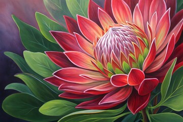 Pink lotus flower blooming in the garden with delicate petals and natural beauty