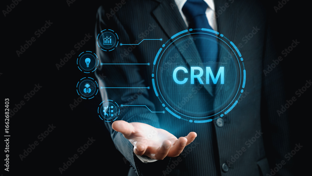 Poster crm platforms improve customer relationships through data analysis, crm communication tools, and aut