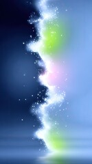 Abstract Fluid Neon Distortion Background with Glitch Effect