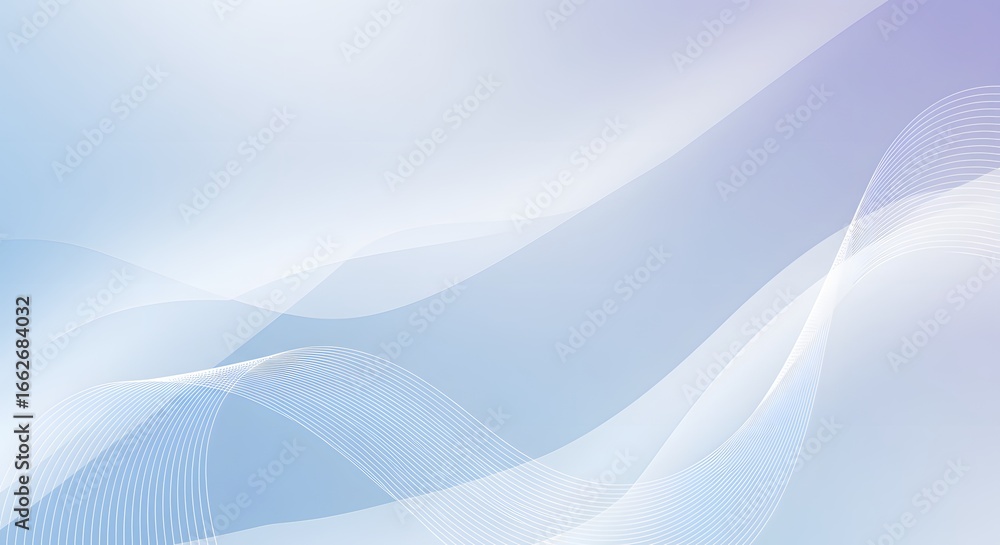 Poster abstract light blue wave background with smooth gradient, modern and futuristic design element
