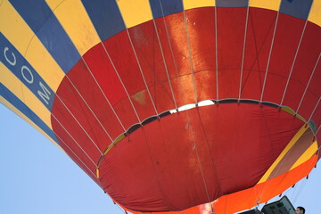 hot air balloon close up gas burner. High quality photo