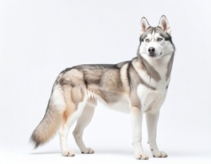 Obraz premium Majestic Siberian Husky with Striking Coat
