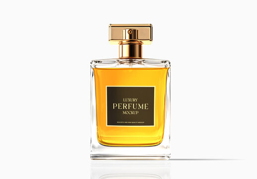 Luxury Perfume Bottle Mockup Template