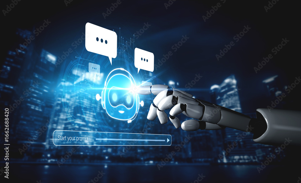 Poster ai chatbot assistant uses llm and deep learning to deliver smart business support with explainable r