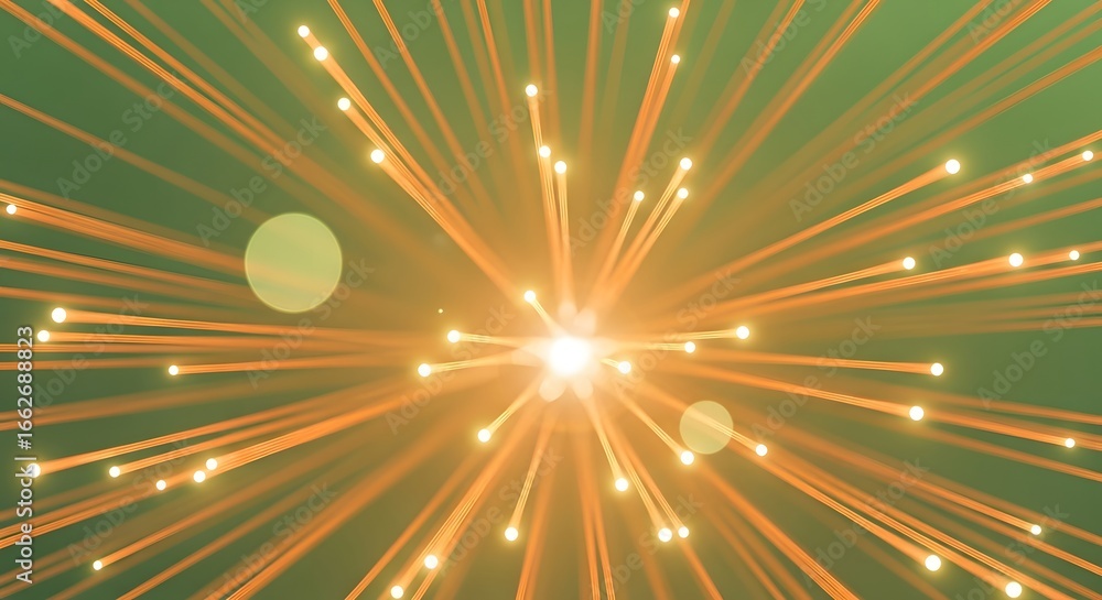 Aufkleber abstract background with glowing light beams and rays of energy in motion design