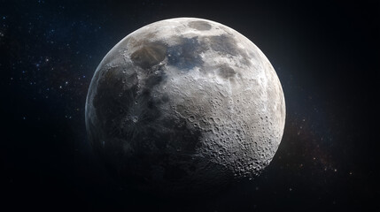 full moon in the night sky