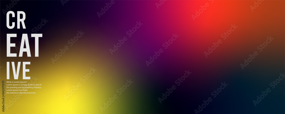 Poster freeform gradient background, abstract blurred texture | colorful trendy background | pattern decora