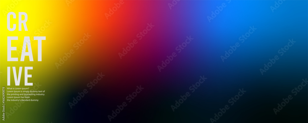 Poster freeform gradient background, abstract blurred texture | colorful trendy background | pattern decora