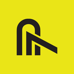 Minimal Letter NA logo Design , NA icon