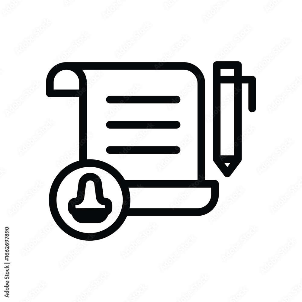 Poster document editing with notification icon