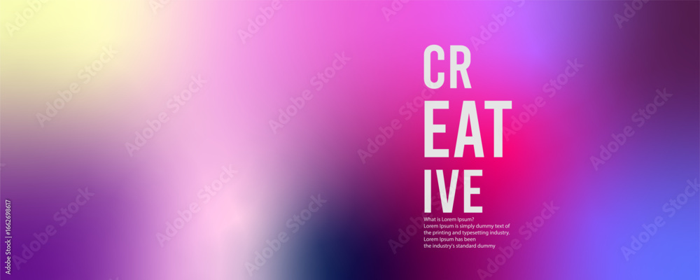 Poster freeform gradient background, abstract blurred texture | colorful trendy background | pattern decora