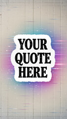 Inspiring words on a vibrant abstract background Generative AI