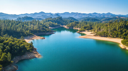 Fototapeta premium mountain lake in the mountains