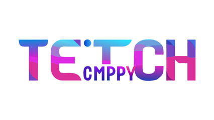 Tech company logo design with modern gradient color scheme for technology startup and innovative business brand identity