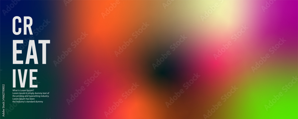 Poster freeform gradient background, abstract blurred texture | colorful trendy background | pattern decora