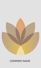 abstract flower logo