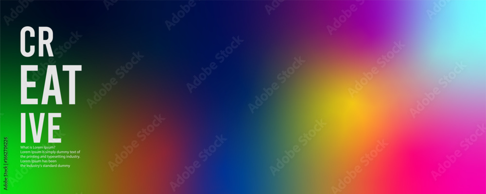 Poster freeform gradient background, abstract blurred texture | colorful trendy background | pattern decora