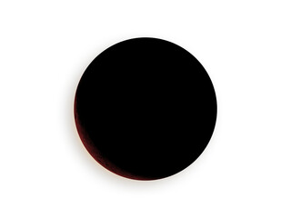 moon eclipse  isolated on transparent background 3d rendering illustration