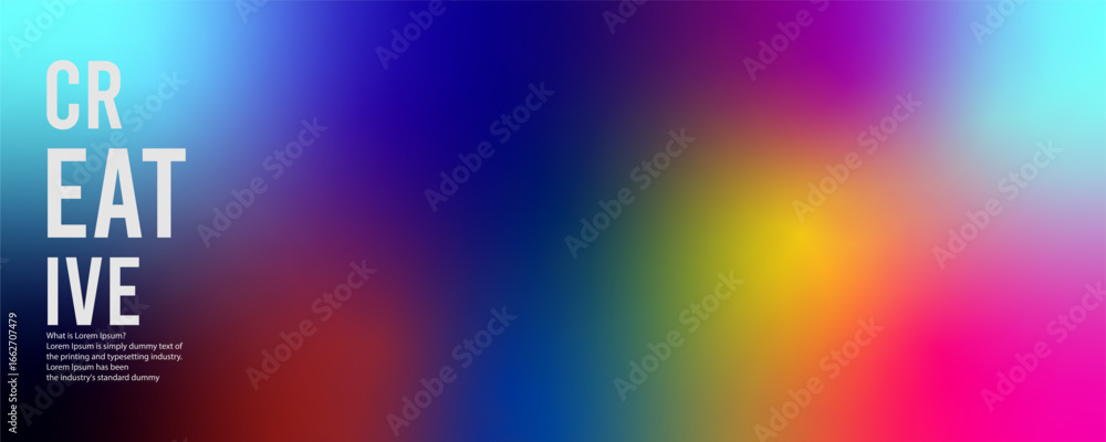 Poster freeform gradient background, abstract blurred texture | colorful trendy background | pattern decora