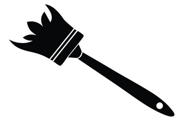 Black Paintbrush, Tool, Handle, Decoration, Painting, Art, Clean, Brush, White Background
