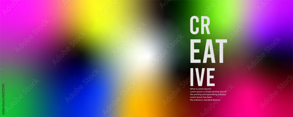 Poster freeform gradient background, abstract blurred texture | colorful trendy background | pattern decora