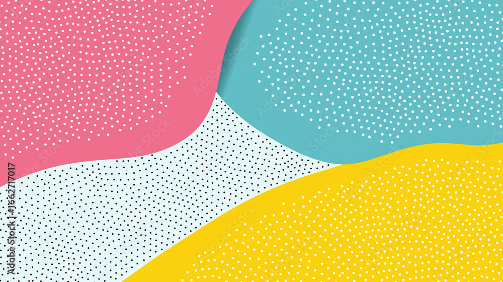 Poster abstract colourful background with dots