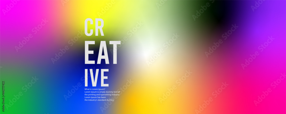 Poster freeform gradient background, abstract blurred texture | colorful trendy background | pattern decora