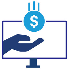 Sponsored Post vector icon ( Advertising icon )