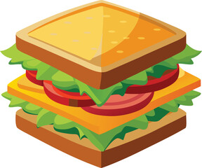 Sandwich with layers
