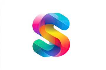 Vibrant, colorful, abstract letter "S" logo (1)