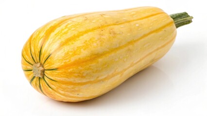  Spaghetti squash with stripes on white yellow squash