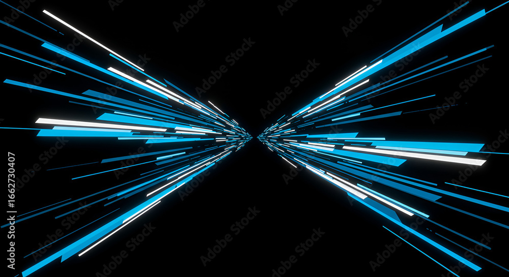 Poster abstract lines of light, technology background with dynamic movement effect
