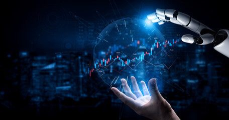 AI supports candlestick chart analysis to identify financial trends, trading patterns, and...