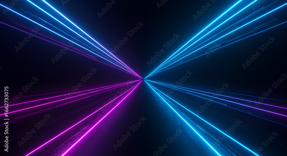 Poster abstract neon lines creating a dynamic and energetic visual experience