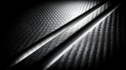Carbon fiber texture with two parallel grooves