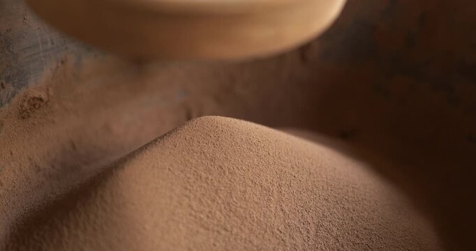 Ganesh Idol Making: Indian Woman Artist Sieving Clay Traditionally