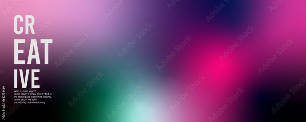 Poster freeform gradient background, abstract blurred texture | colorful trendy background | pattern decora