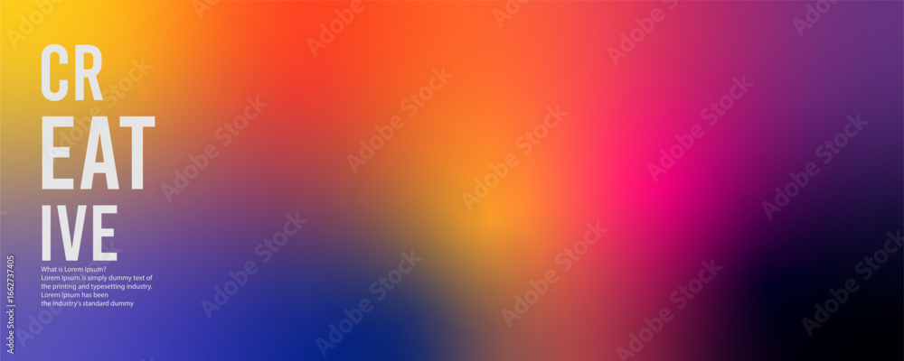 Poster freeform gradient background, abstract blurred texture | colorful trendy background | pattern decora