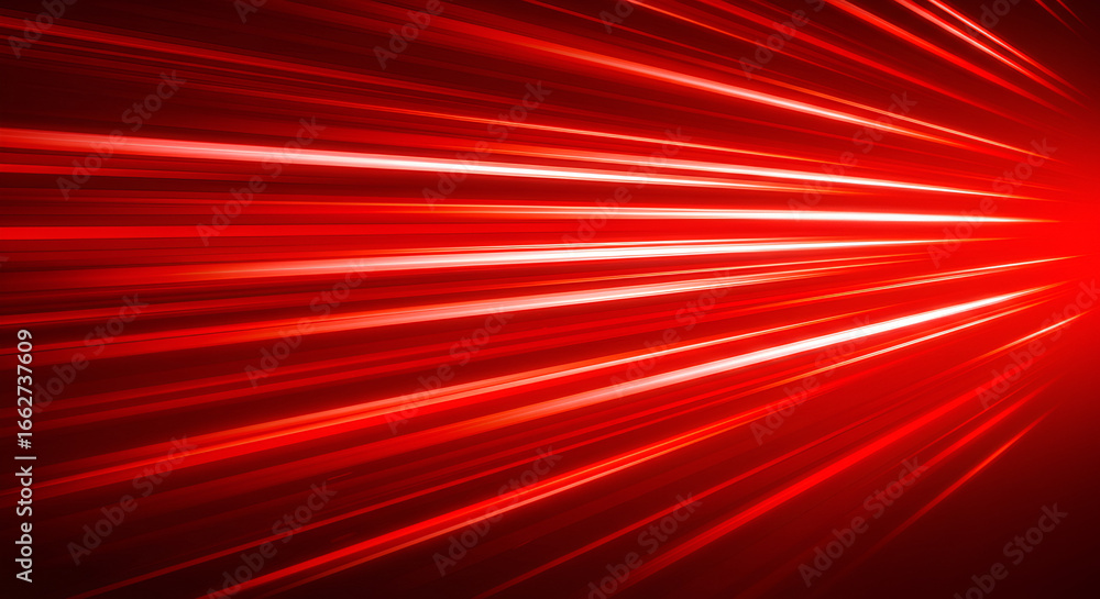 Poster dynamic red light trails background for futuristic and high-speed concepts