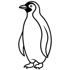emperor-penguin-line-art-vector