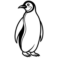 emperor-penguin-line-art-vector