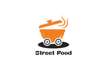 Street food logo and icon