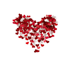 Heart composed of smaller hearts (3)