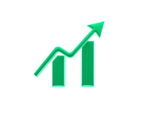 Fototapeta premium business graph with arrow