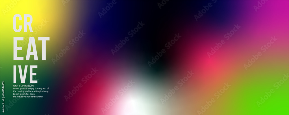 Poster freeform gradient background, abstract blurred texture | colorful trendy background | pattern decora