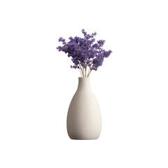 Elegant Lavender Bouquet in a Textured White Vase