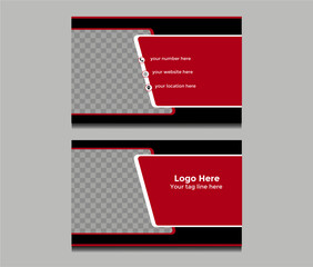 black and white business crad design 