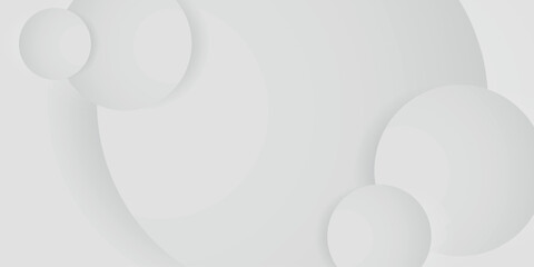White abstract background with embossed 3D circle design. Simple and elegant geometric background collection. Vector VOL. 10