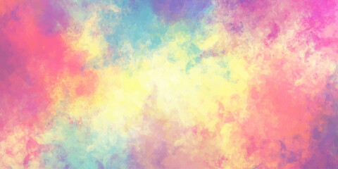 Abstract cloudy sky background. Abstract colorful watercolor background. Vintage style. Hand painted texture. creative blur, smoky background. Cloudy concept with dark color splash design. banner, art
