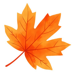 Copy of "Single red maple leaf, isolated on transparent background, realistic watercolor style, high resolution" - 19